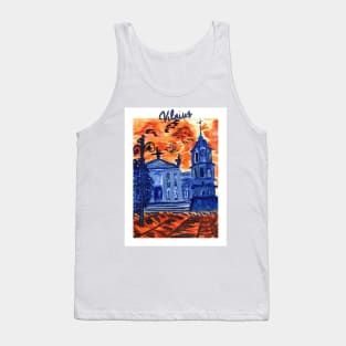 Orange - Blue Vilnius Tank Top